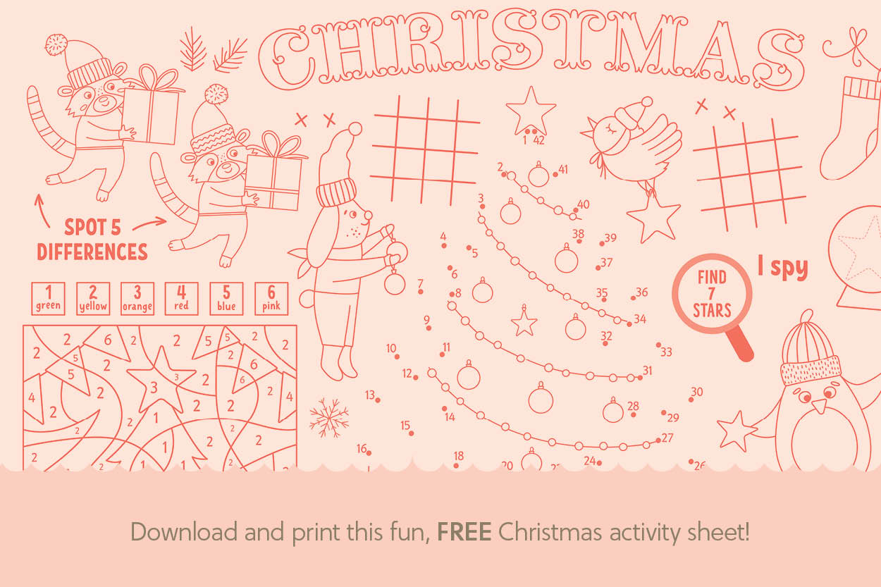 FREE Christmas activity sheet to print