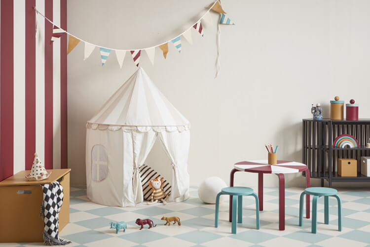 Create your own circus-themed playroom
