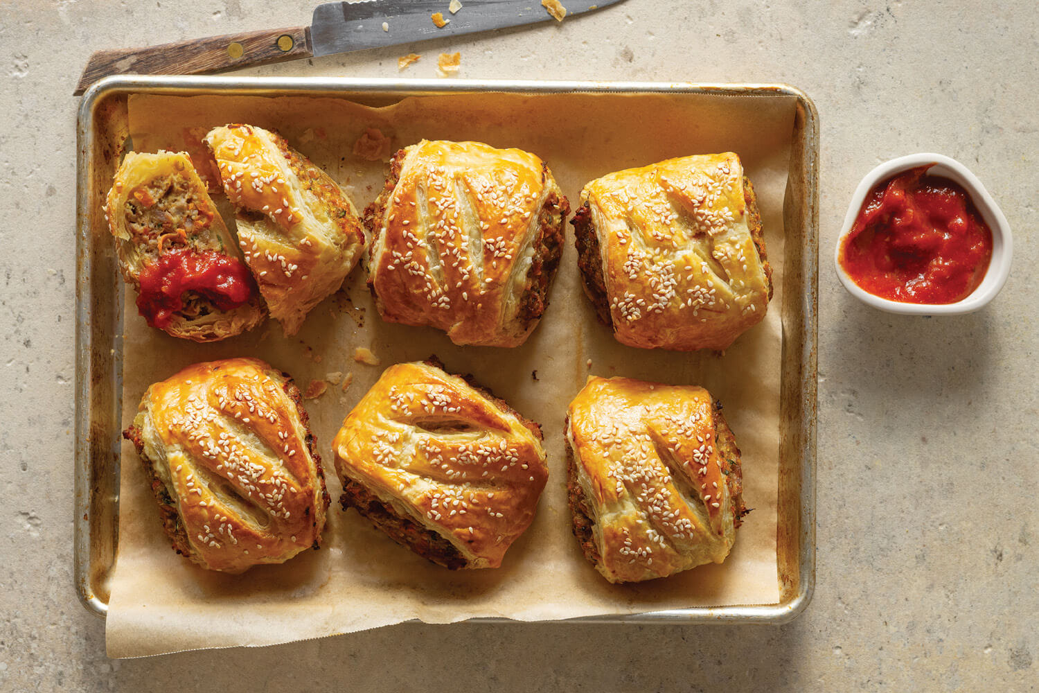 Pork Carrot & Zucchini Sausage Rolls